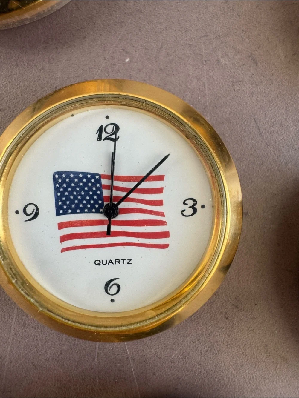 Gold-Tone Assorted Decorative Mini Clocks - Set of 9